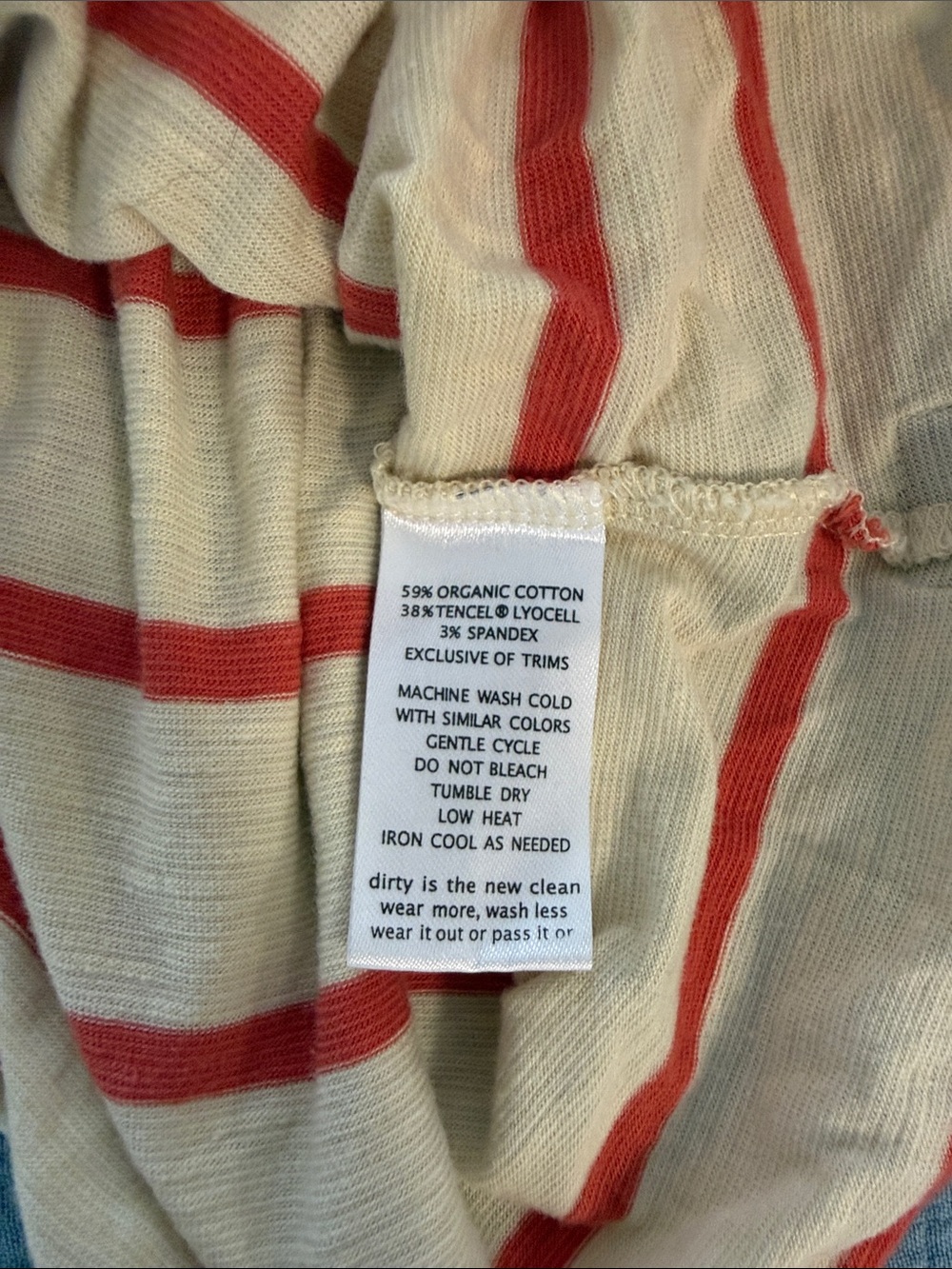 Toad&Co striped v-neck t-shirt - Picture 4 of 4